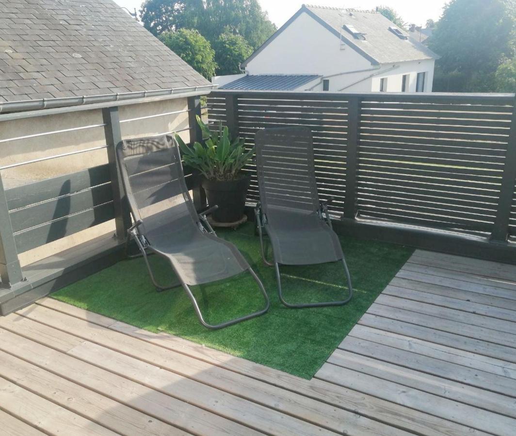 Gite La Terrasse Du 37 Breteil Exteriör bild